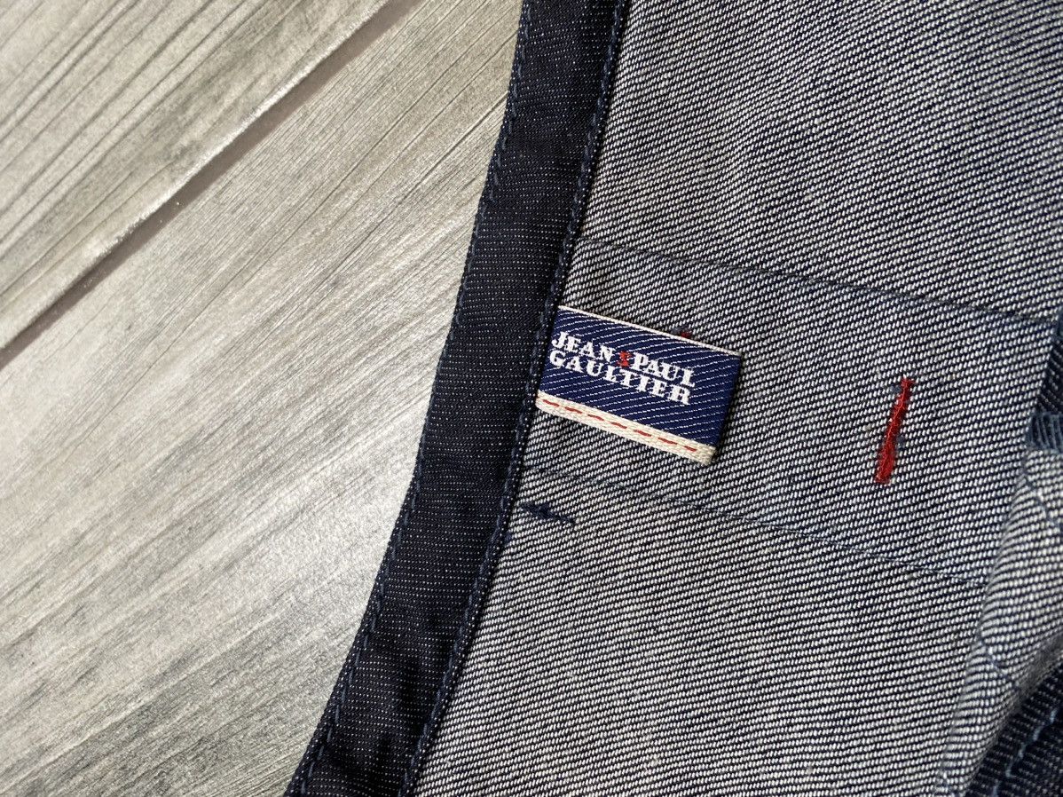 Jean Paul Gaultier × Vintage VTG JEAN PAUL GAULITER JEAN'S 90S Archive DENIM CORSET TOP Size L / US 10 / IT 46 - 14 Thumbnail