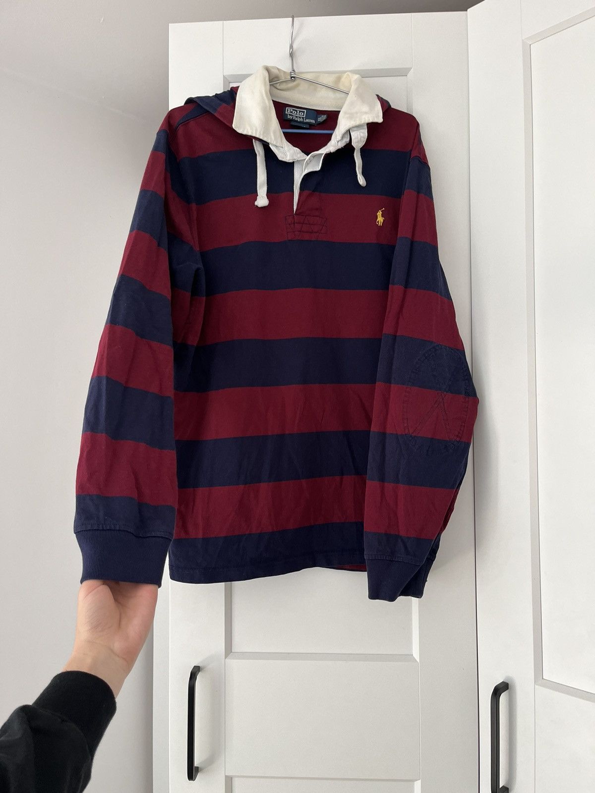 Pre-owned Polo Ralph Lauren X Ralph Lauren Polo Ralph Laurent Vintage Rugby Shirt Striped 90s