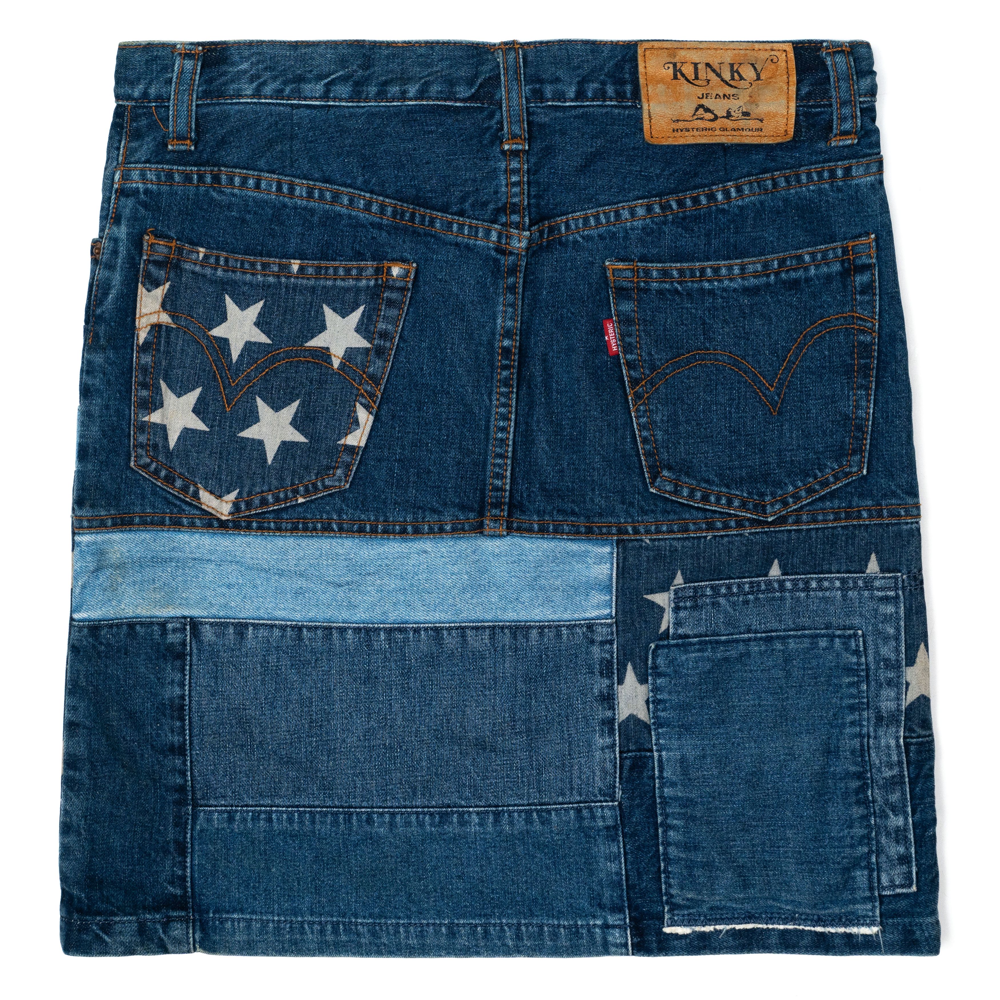 Hysteric Glamour Hysteric Glamour Star Patch Denim Skirt Size 28" / US 6 / IT 42 - 2 Thumbnail