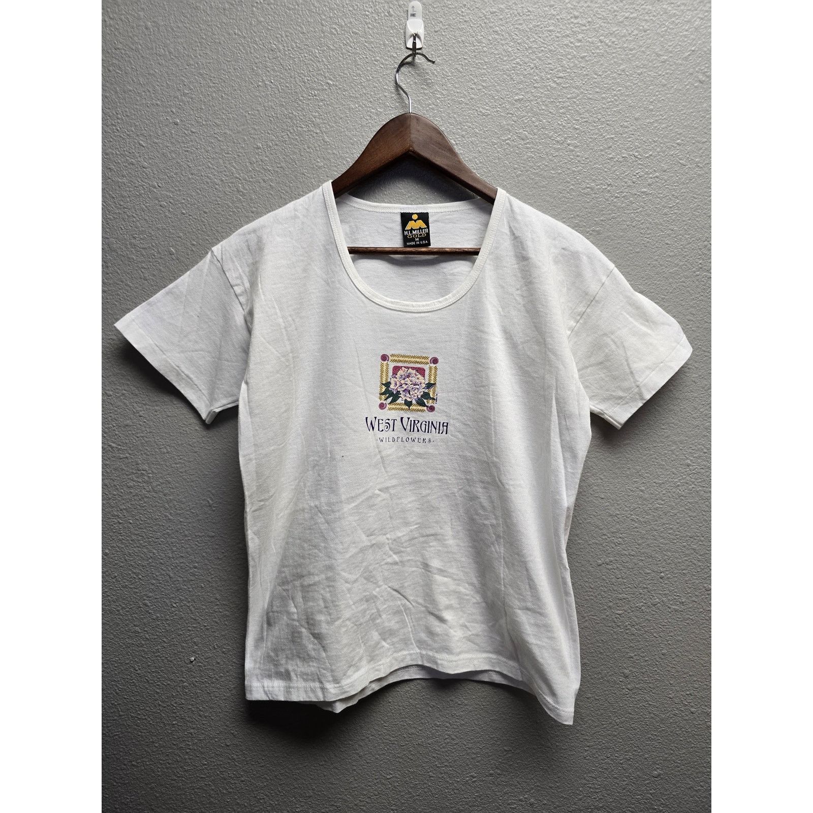 Vintage Vintage Womens West Virginia Shirt 90s Tee Top M USA Medium Size M / US 6-8 / IT 42-44 - 1 Thumbnail