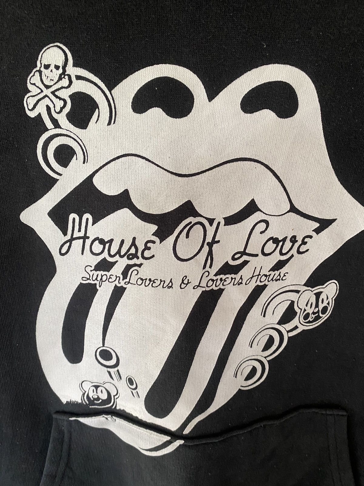 Super Lovers 1990s Superlovers Japan Rolling stone lips hoodie Size US M / EU 48-50 / 2 - 4 Thumbnail