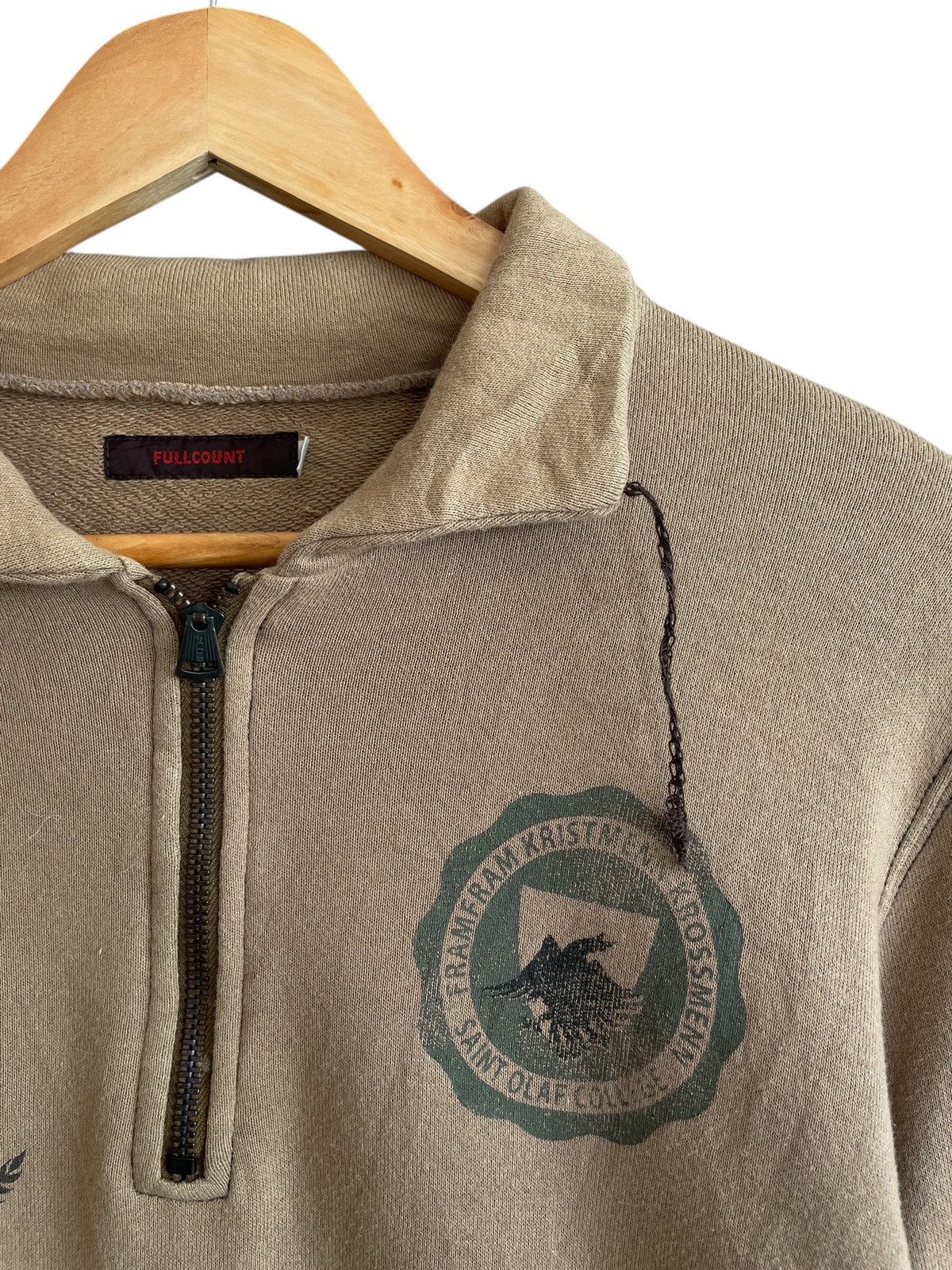 Full Count & Co. Vintage Brand Full Count Half Zipper Sweatshirt 1990s Size US M / EU 48-50 / 2 - 4 Thumbnail