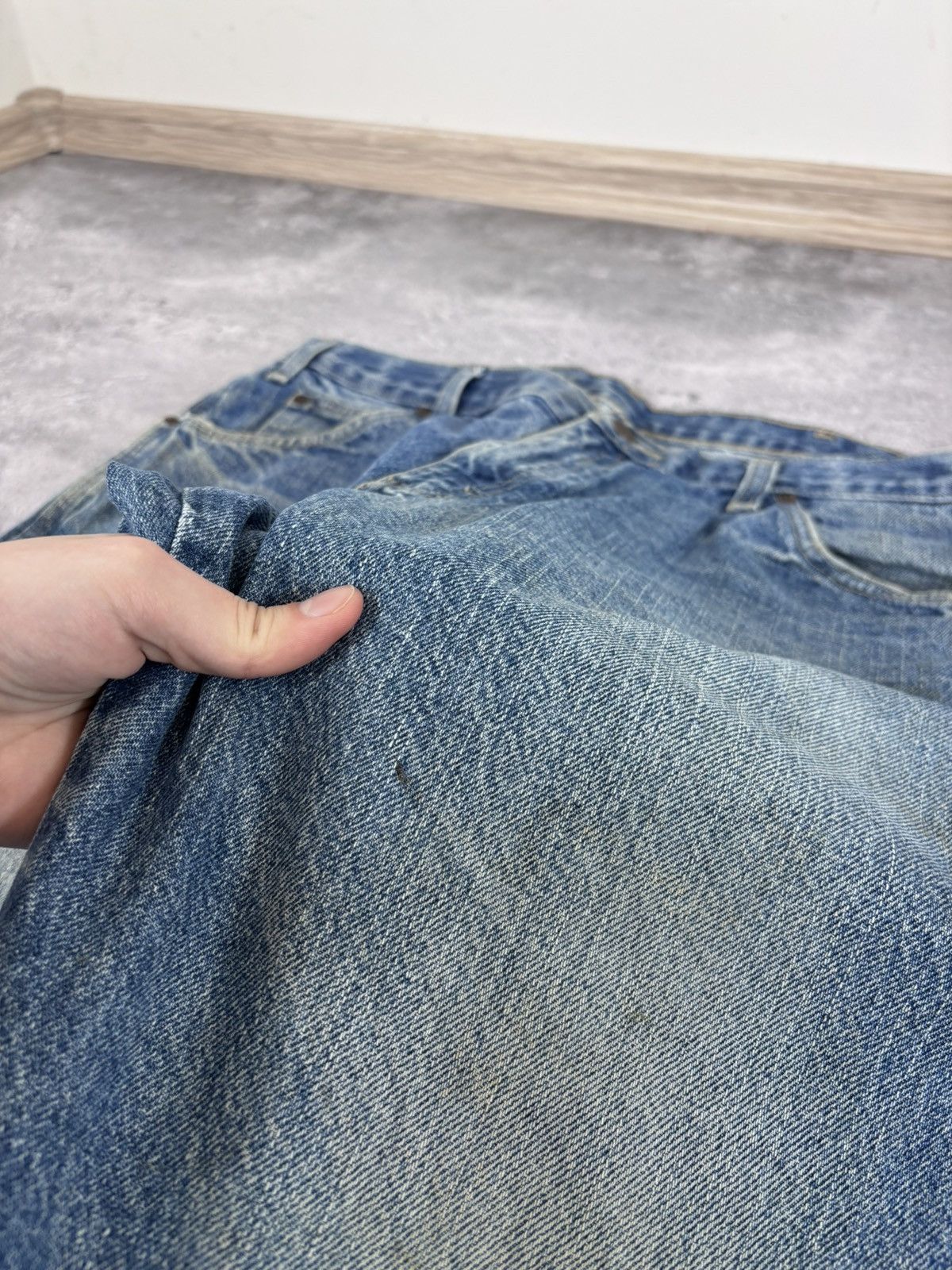 Dickies Vintage Dickies Faded Blue Distressed Denim Jeans Size US 36 / EU 52 - 14 Thumbnail