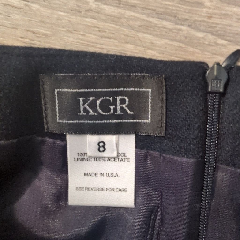 Other KGR Navy Merino Wool Pencil Skirt Size 8 Size 30" / US 8 / IT 44 - 2 Thumbnail