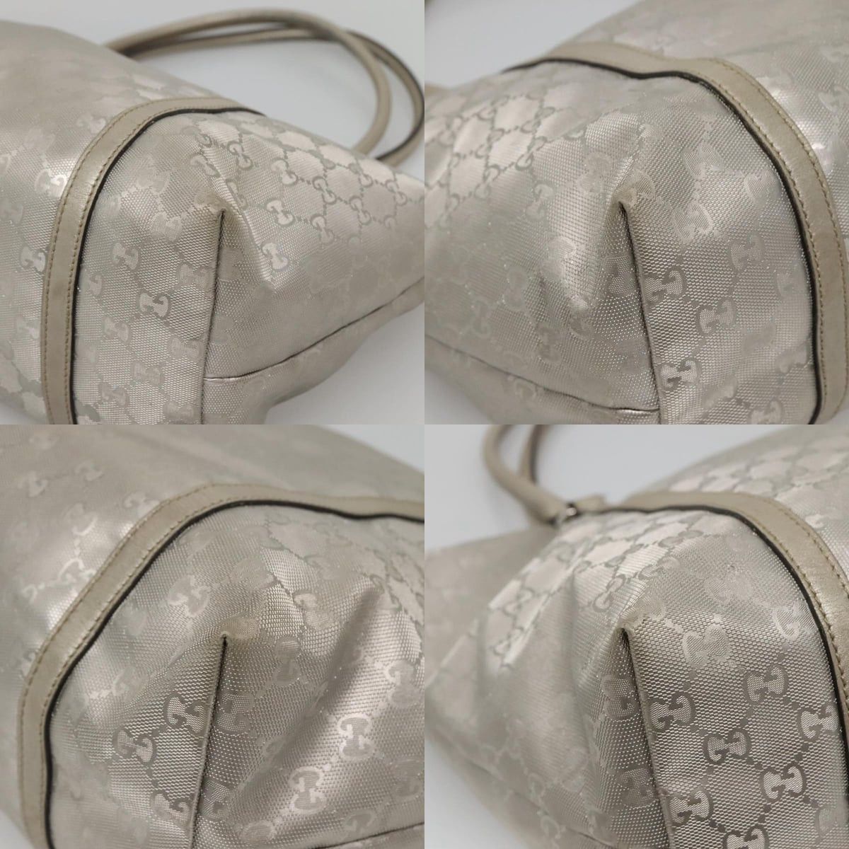 Gucci GUCCI GG Implementation Tote Bag Silver Size ONE SIZE - 10 Thumbnail