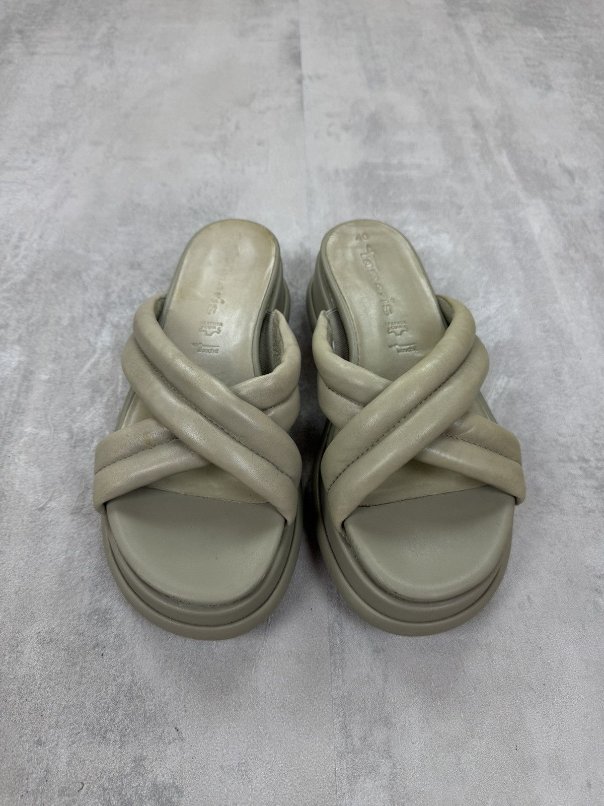 Other Tamaris Leather Platform Sandal Shoes Womens 40 Size US 9 / IT 39 - 3 Thumbnail