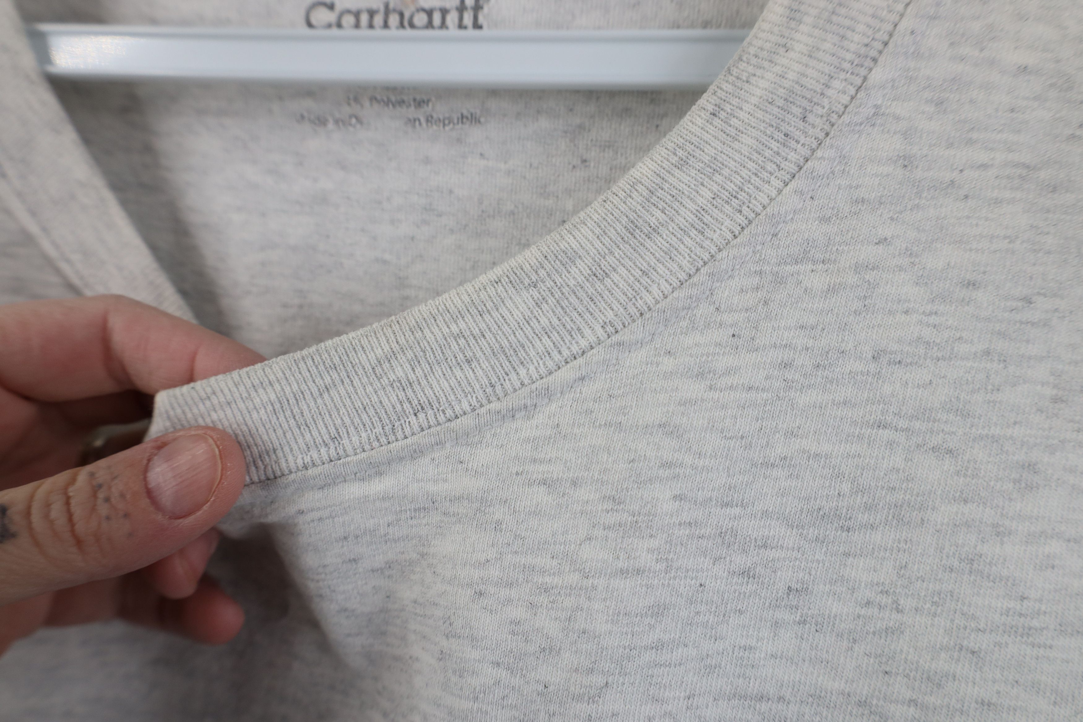 Carhartt Vintage Y2K Carhartt Long Sleeve T-Shirt Heather Gray Pocket Size US XL / EU 56 / 4 - 7 Thumbnail