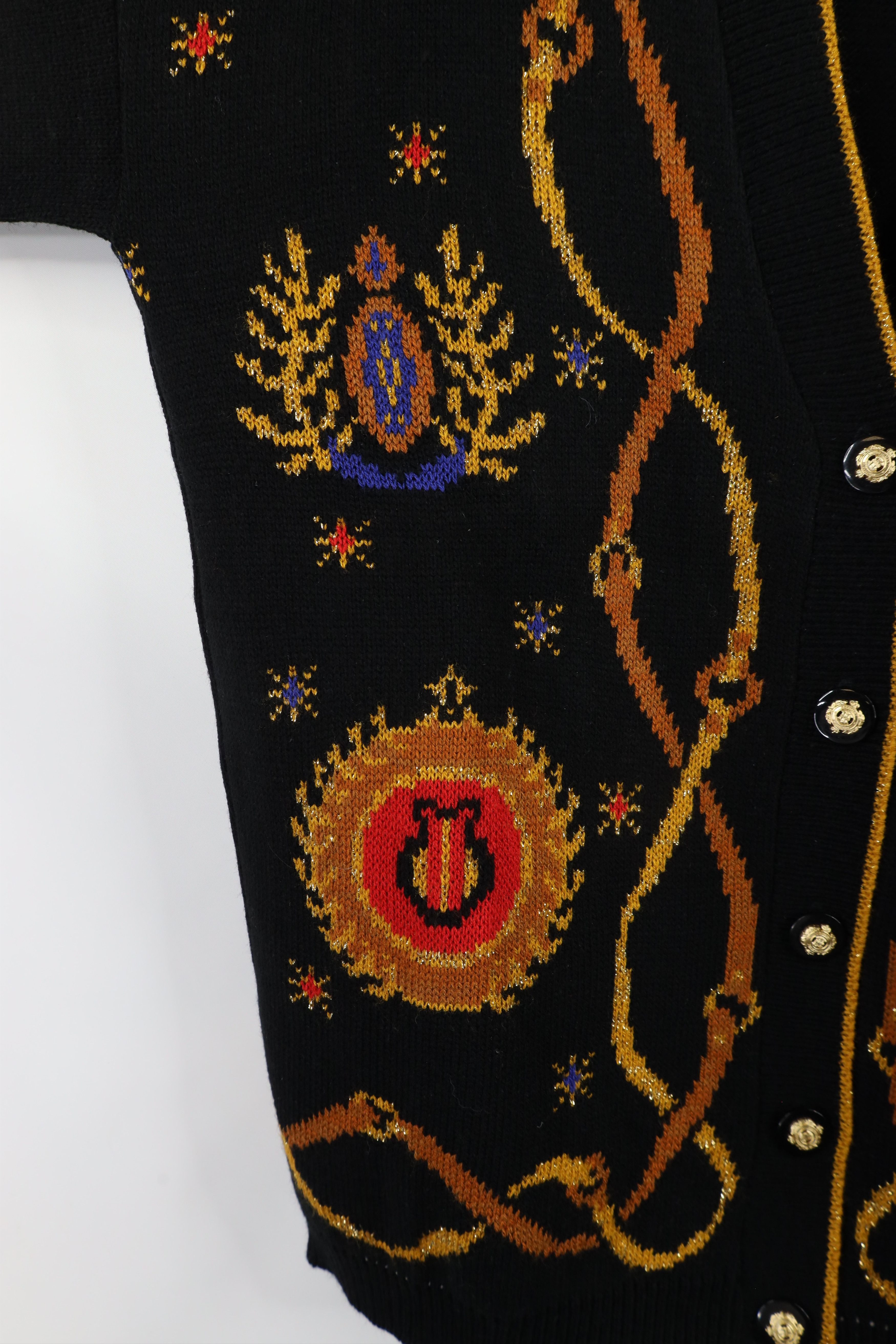 Vintage Vintage 90s Streetwear Crest Knit Cardigan Sweater USA Size M / US 6-8 / IT 42-44 - 7 Thumbnail