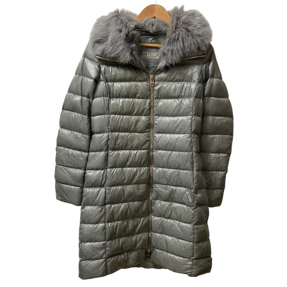 Other Other Herno Fox Fur Long Down Coat Textile Outerwear DUTY FREE for USA Size ONE SIZE - 1 Thumbnail