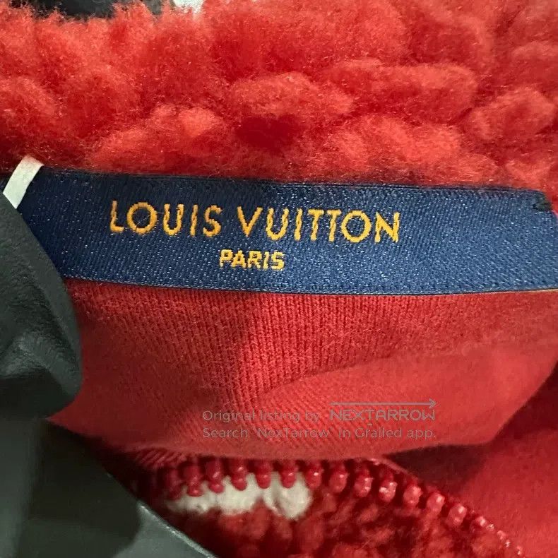 Louis Vuitton Louis Vuitton White and red checkerboard teddy jacket Size US XL / EU 56 / 4 - 3 Thumbnail
