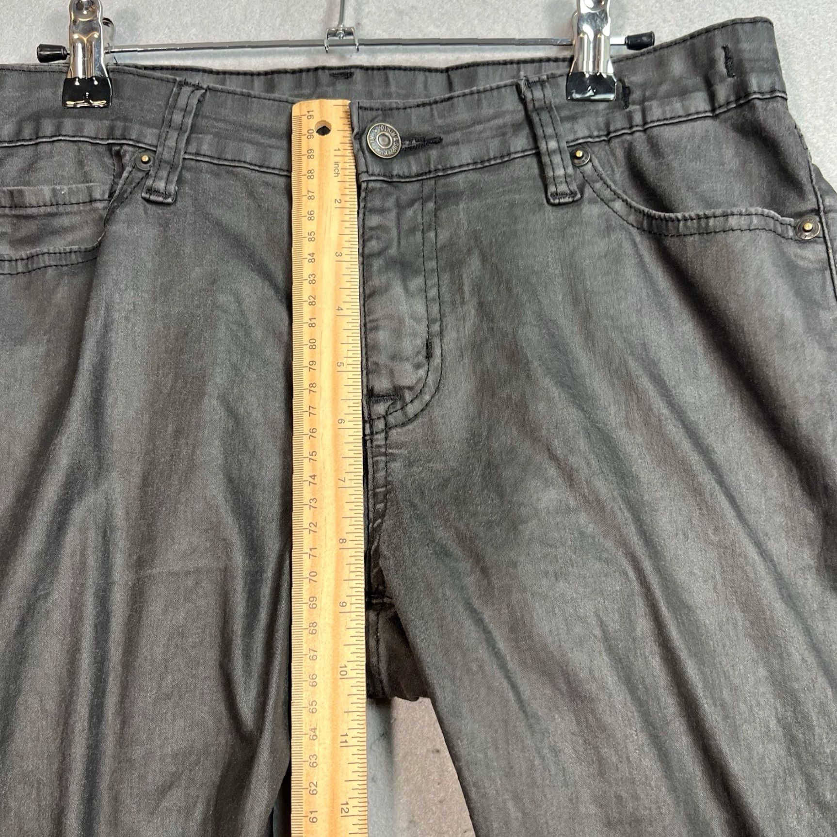 Vintage Denim & Supply Ralph Lauren Jeans 30 Womens Black Coated Denim Crop Skinny Denim & Supply Ralph Lauren Jeans 30 Womens Black Coated Denim Crop Skinny Size 30" / US 8 / IT 44 - 7 Thumbnail