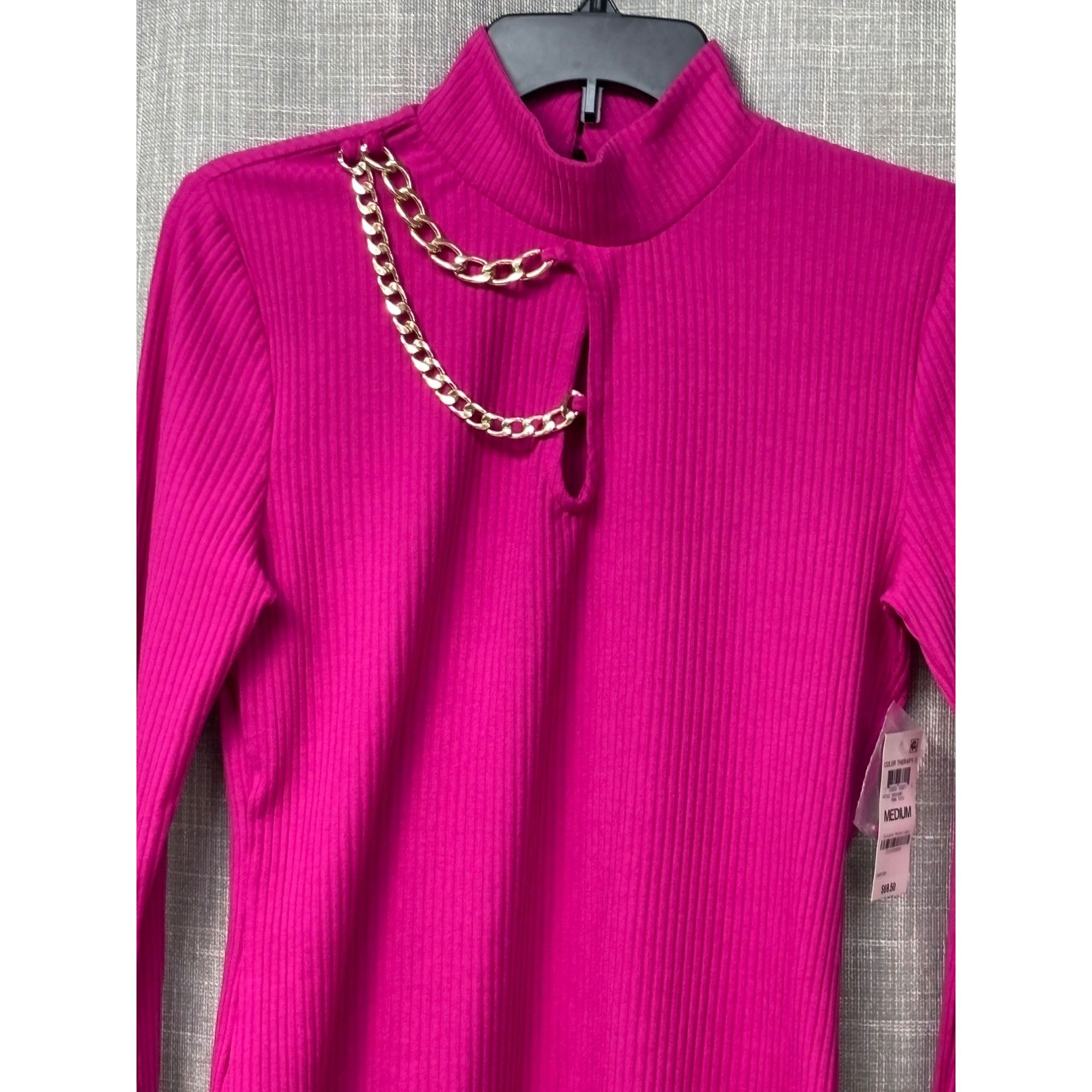 Other INC International Concepts Chain-Trim Keyhole Top, Pink Tutu Size M / US 6-8 / IT 42-44 - 11 Thumbnail