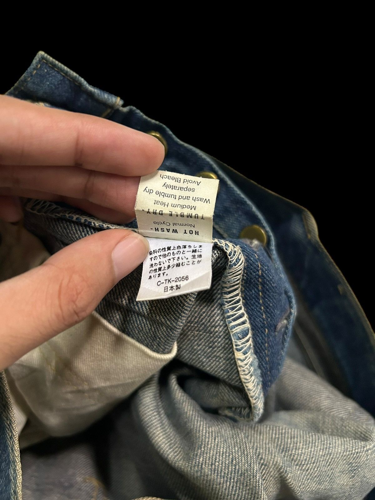 Japanese Brand × Kapital × Vintage Vintage Lee Cowboy Selvedge Distressed Short Denim Jeans Size US 32 / EU 48 - 10 Thumbnail