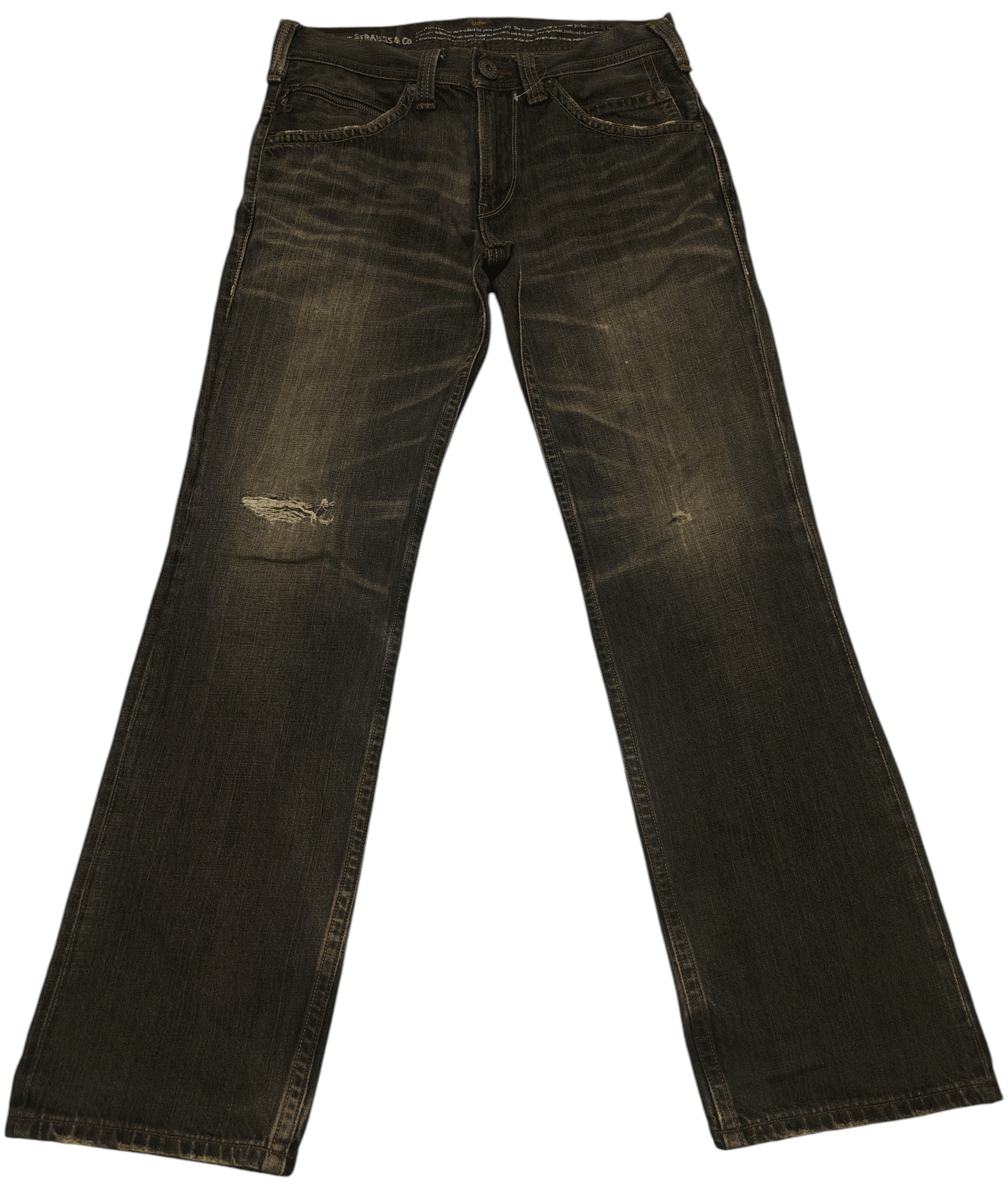 Levi's Distressed Rare!!! Levis 502 Back Pocket Bead Pattern Size US 34 / EU 50 - 2 Thumbnail