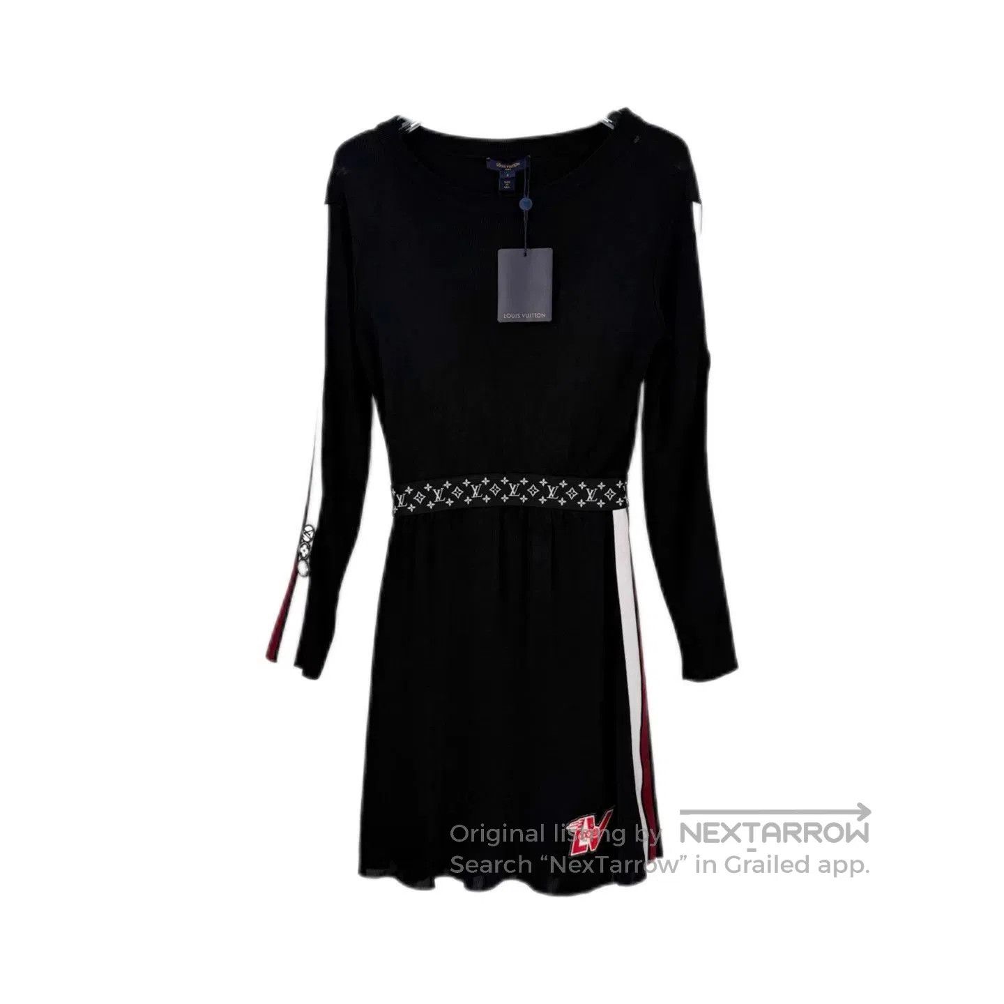 Louis Vuitton LV Black Monogram Logo Waist Dress. Size US S / EU 44-46 / 1 - 1 Thumbnail