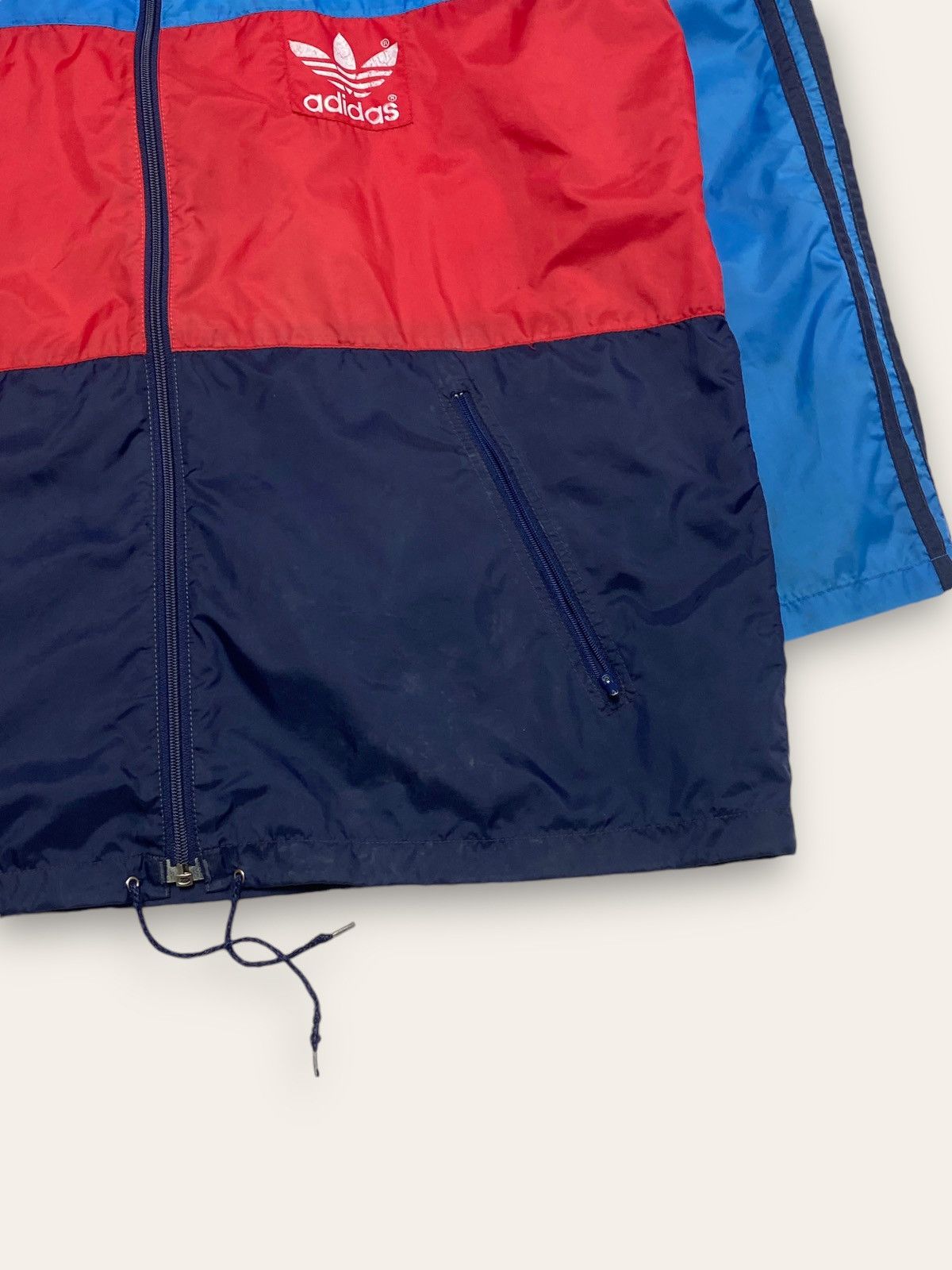 Adidas 90s Vintage ADIDAS Red Blue Light Rain Windbreaker Jacket Size US M / EU 48-50 / 2 - 3 Thumbnail