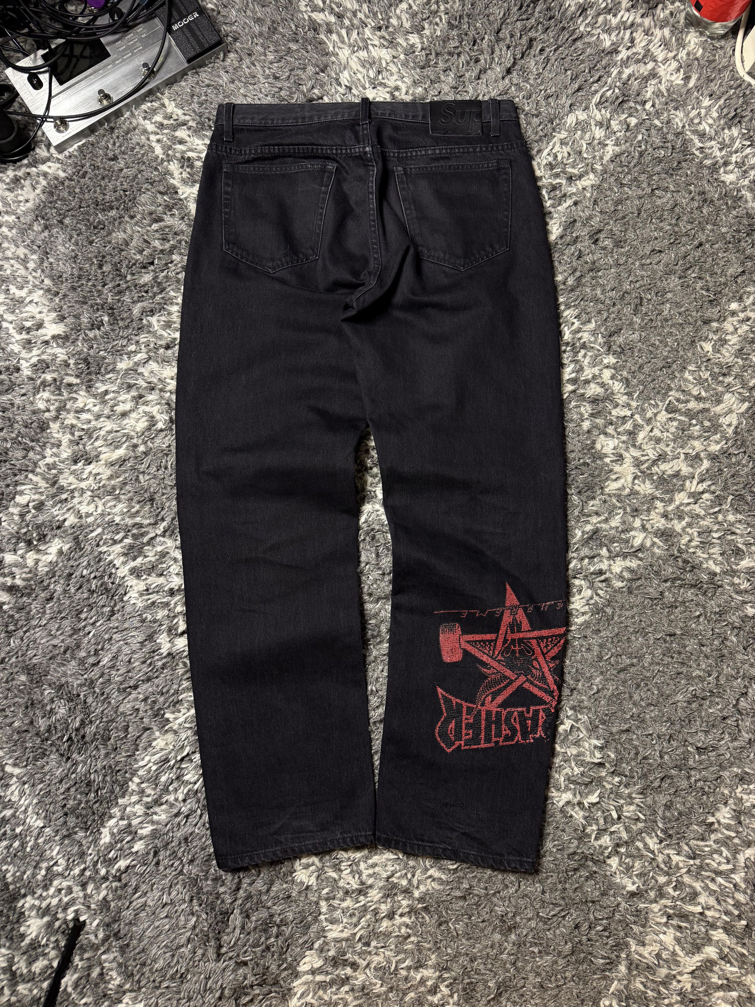 Supreme × Thrasher Supreme x Thrasher regular jeans Size US 32 / EU 48 - 1 Thumbnail