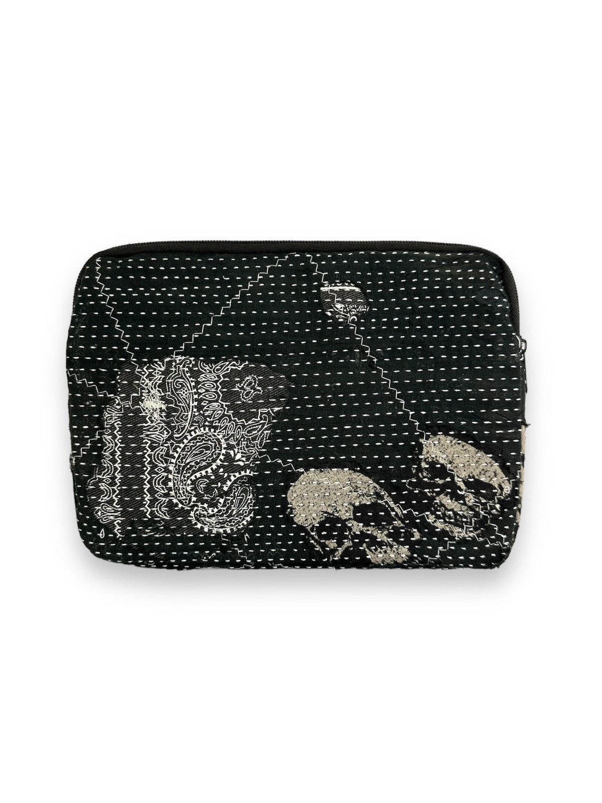 Handmade Custom Made Distressed Paisley Boro patchwork Clutch Bag Size ONE SIZE - 1 Thumbnail