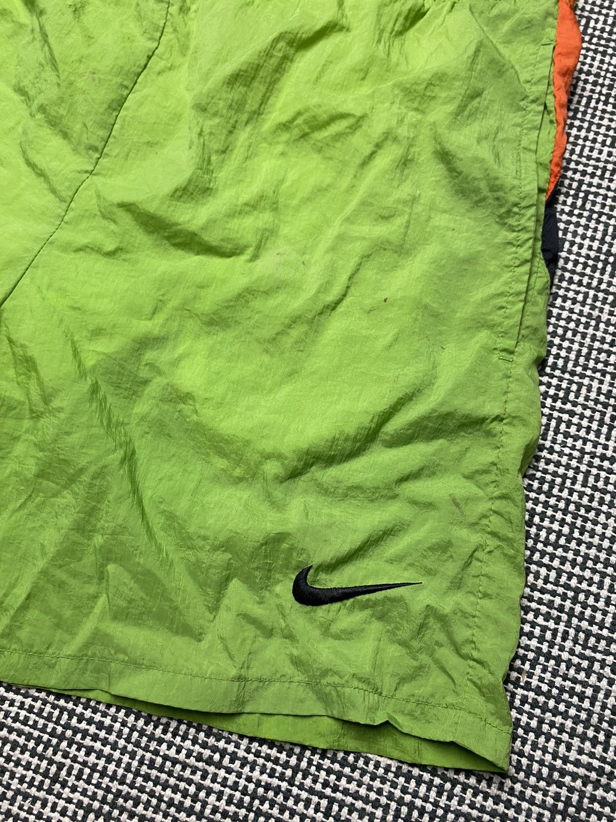 Nike × Vintage Nike vintage Big swoosh shorts y2k drill Size US 31 - 3 Thumbnail