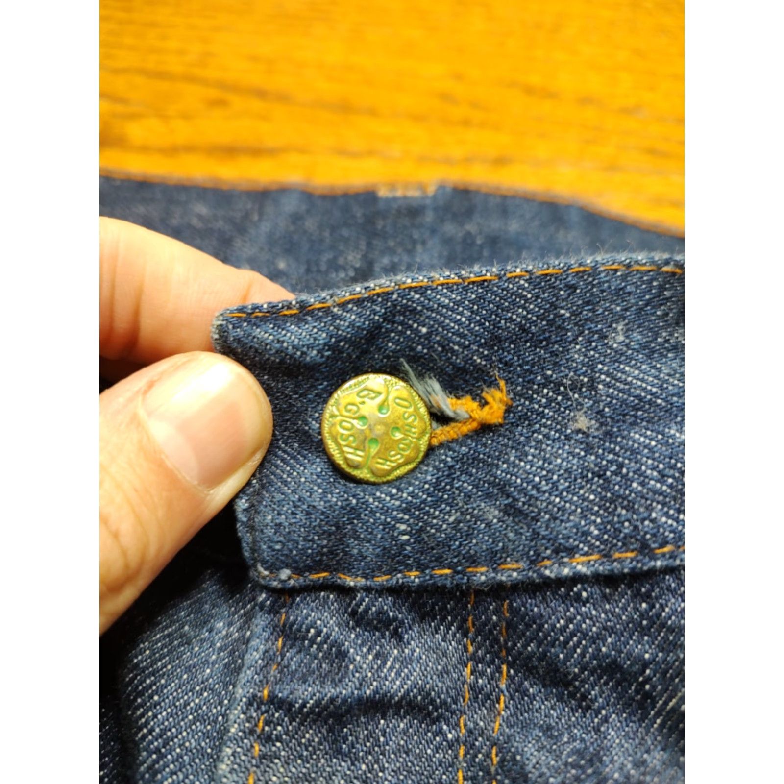 Vintage VINTAGE OshKosh B'gosh Jeans 37x28 Denim Work Riveted 5-Pocket Bootcut USA Mens Size US 37 - 4 Thumbnail