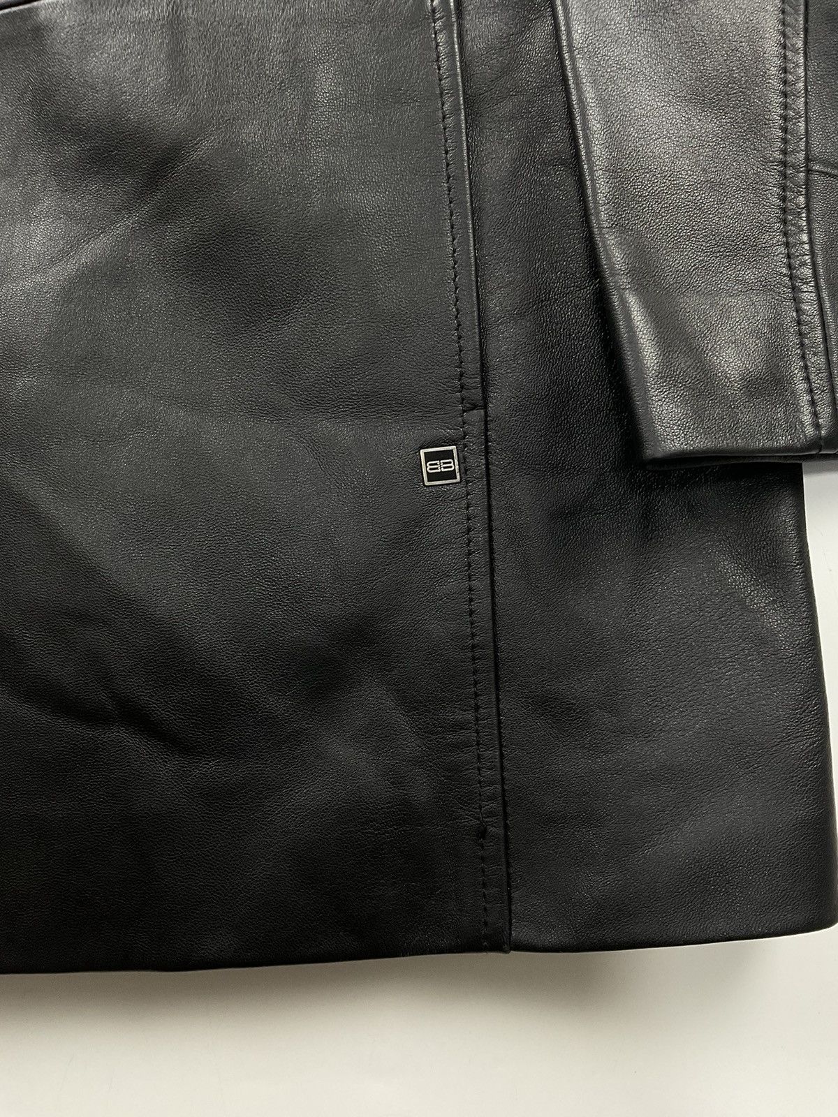 Balenciaga Vintage Balenciaga Leather Jacket Size US XL / EU 56 / 4 - 5 Thumbnail
