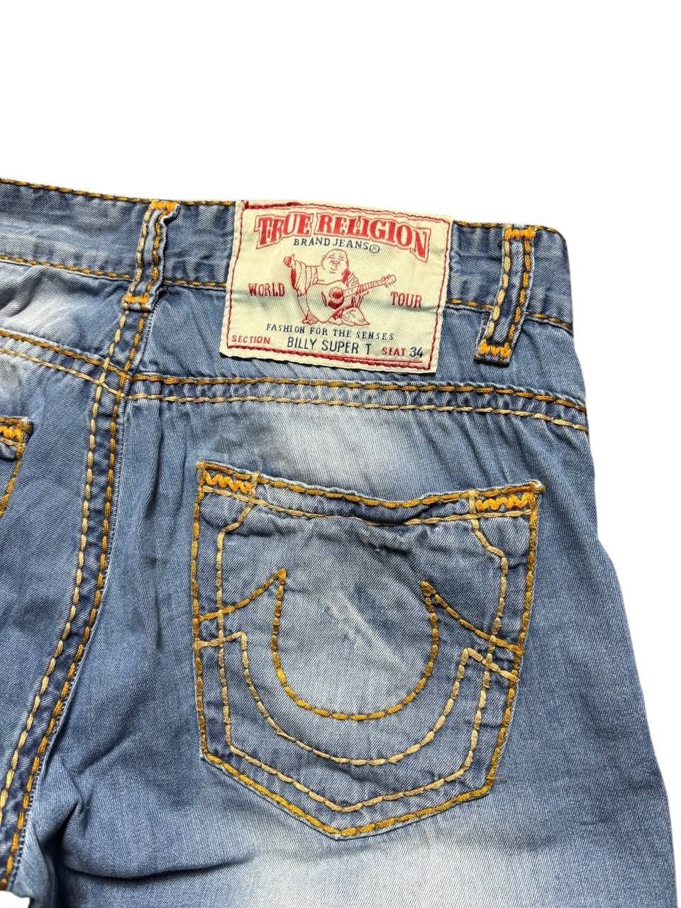 True Religion True Religion Billy Super T Denim Shorts sz W33 made in USA Size US 33 - 4 Thumbnail