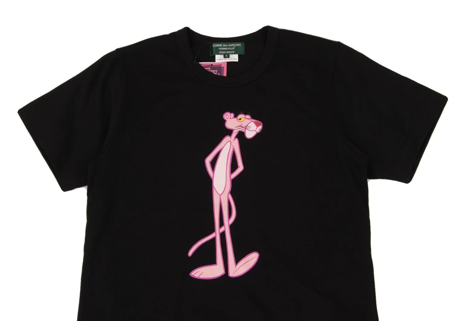 Comme des Garcons Homme Plus Pink Panther T-Shirt in Black Size S Size US S / EU 44-46 / 1 - 2 Thumbnail