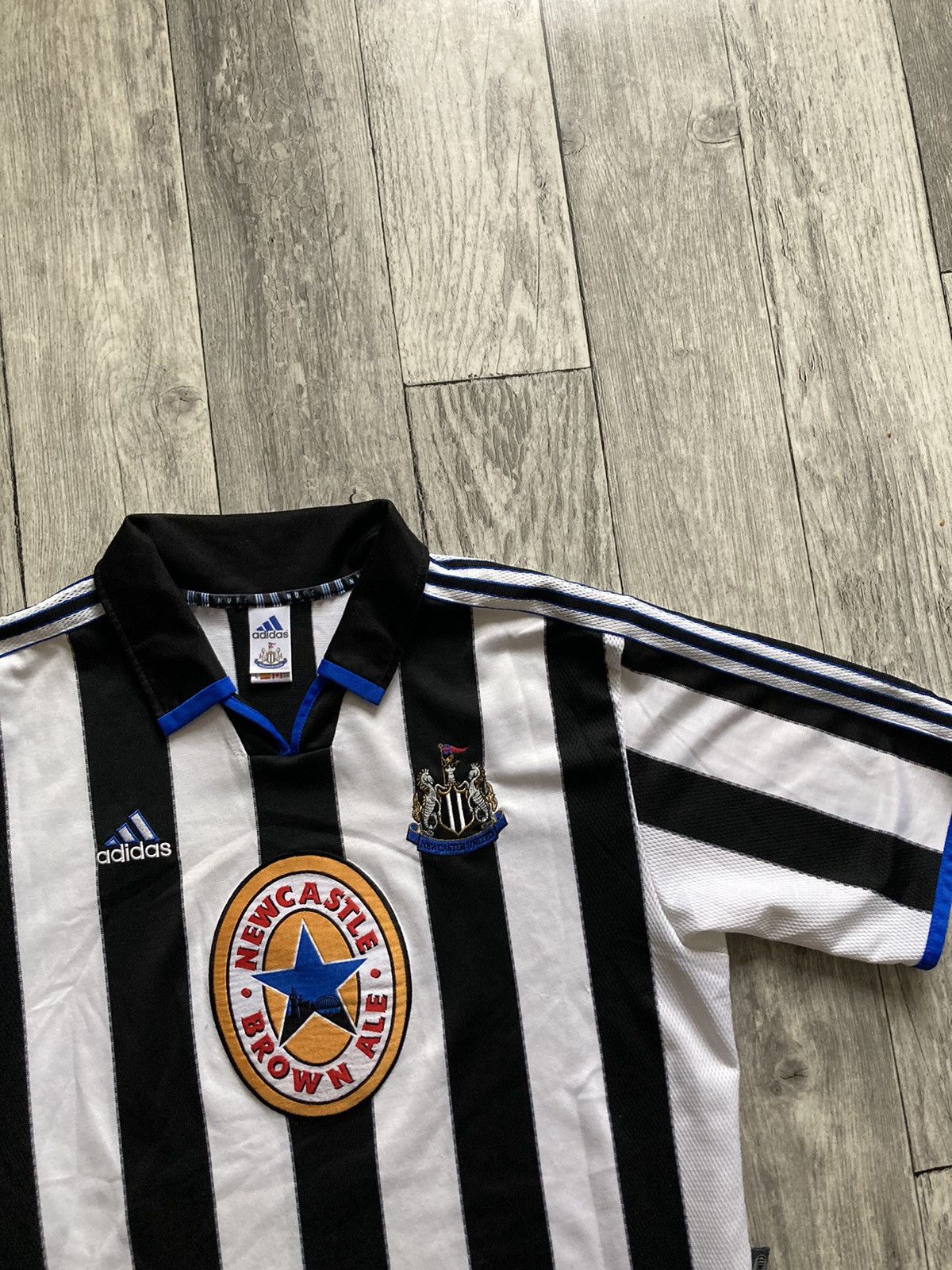Adidas × Vintage Vintage 90’s adidas Newcastle United soccer football jersey Size US XL / EU 56 / 4 - 5 Thumbnail