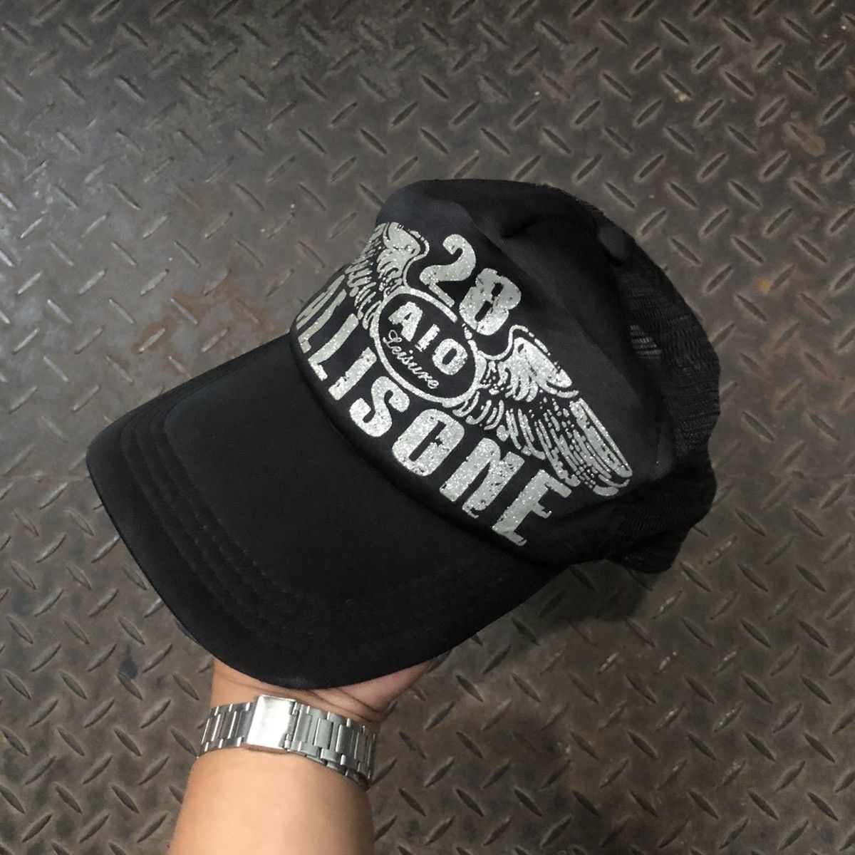 Japanese Brand Y2K Allisone Punk Gothic Trucker Hat Size ONE SIZE - 3 Thumbnail