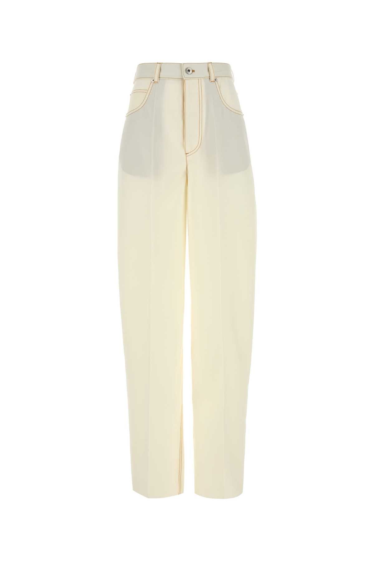 Bottega Veneta White Wool Pant Size 28" / US 6 / IT 42 - 1 Thumbnail