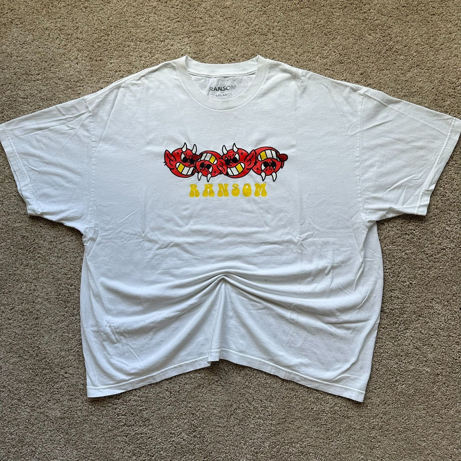 Ransom Clothing Ransom Devil Heads Roll T-Shirt Emo Punk Streetwear Size US XXL / EU 58 / 5 - 1 Thumbnail