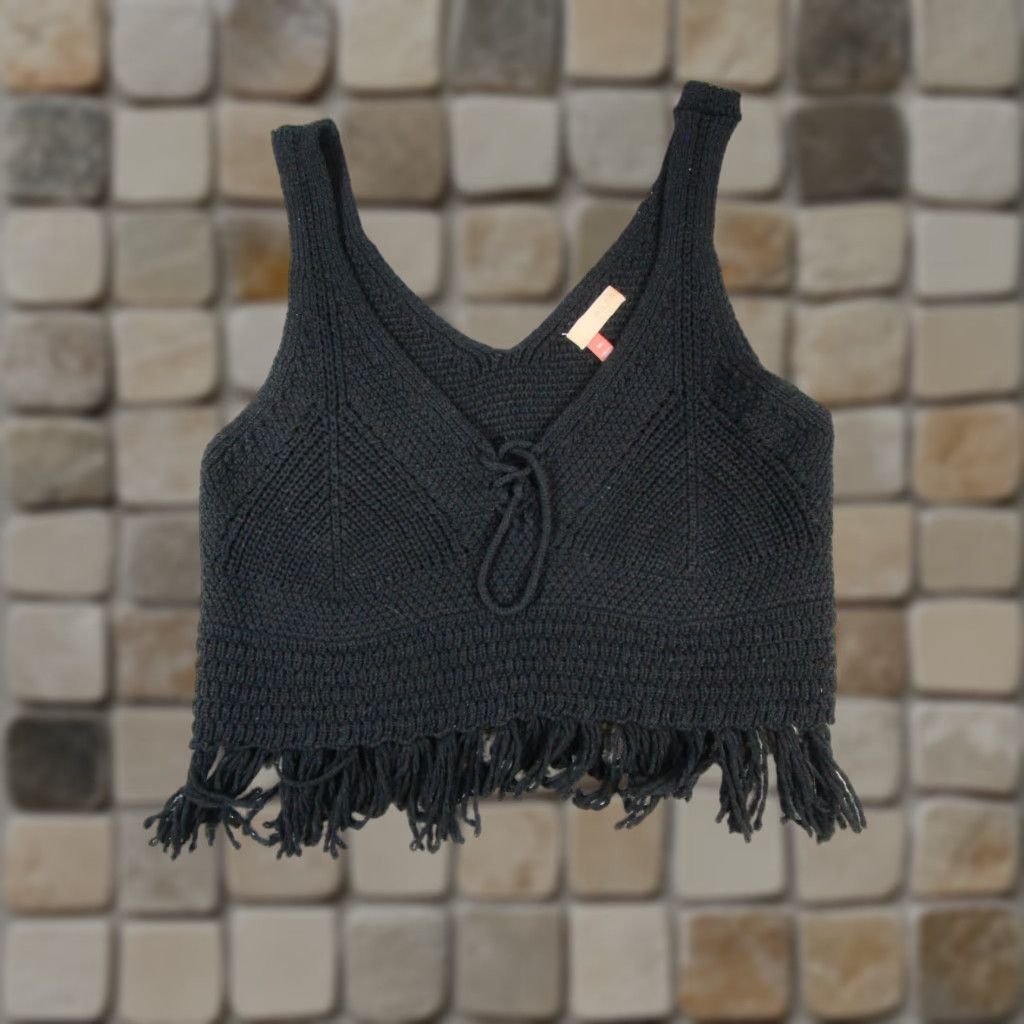 Vintage Pilcro Tank Top Womens Small Black Knit Tank Pilcro Womens Small Black Knit Size S / US 4 / IT 40 - 1 Thumbnail