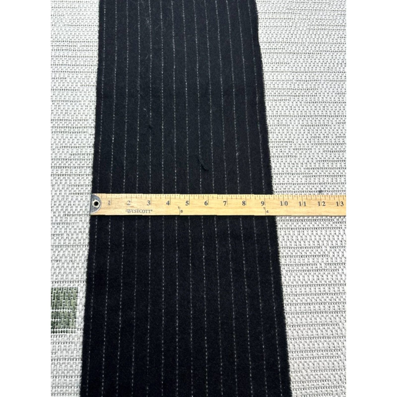 Polo Ralph Lauren Polo Ralph Lauren Scarf Men Wool Neck Warmer Navy Gray Chalk Stripe OS Fringe Winter Outdoor Gift Size US M / EU 48-50 / 2 - 5 Thumbnail