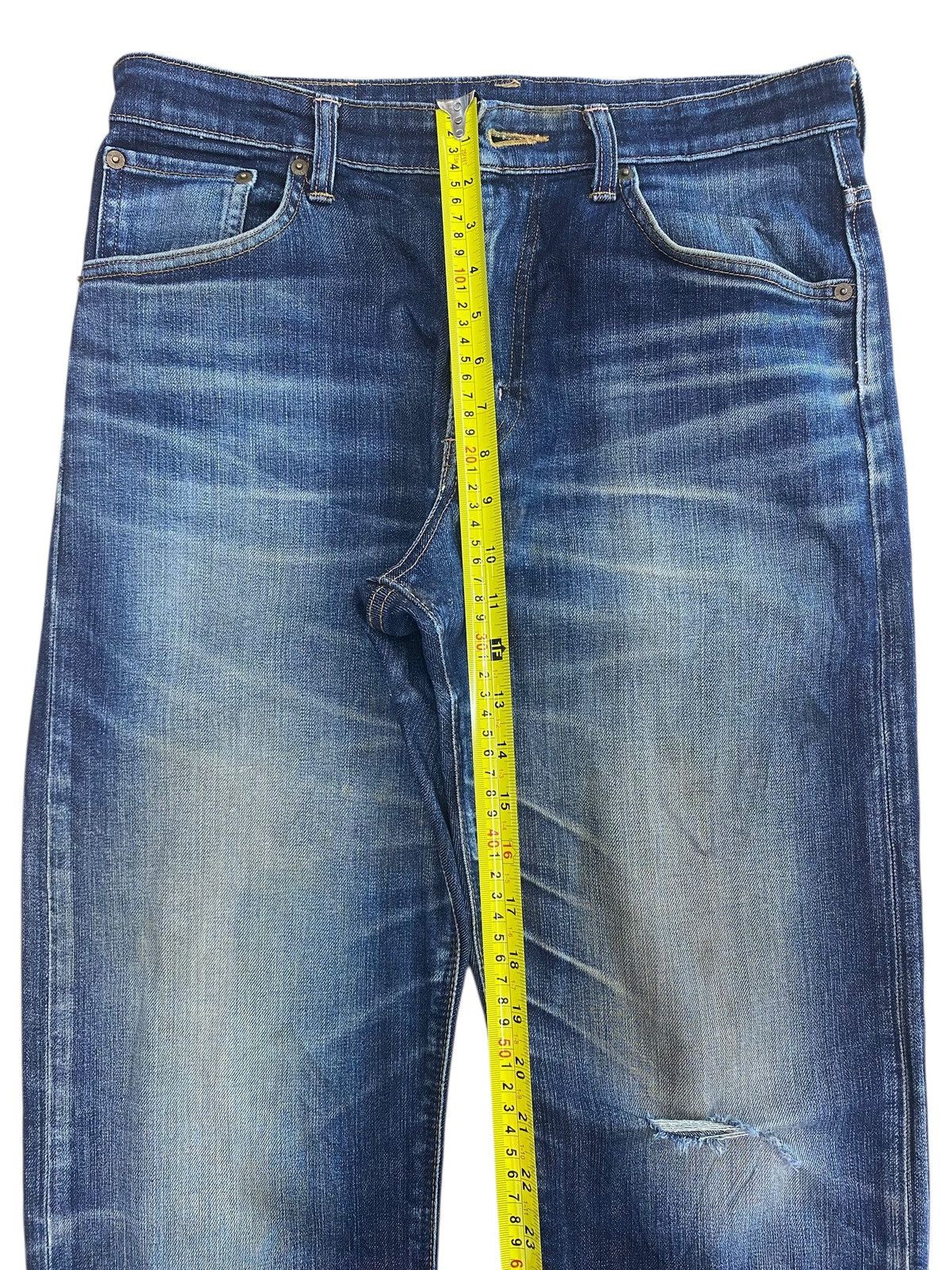 Edwin Edwin Whiskers Faded Wash Style Loose Jeans Size US 32 / EU 48 - 6 Thumbnail