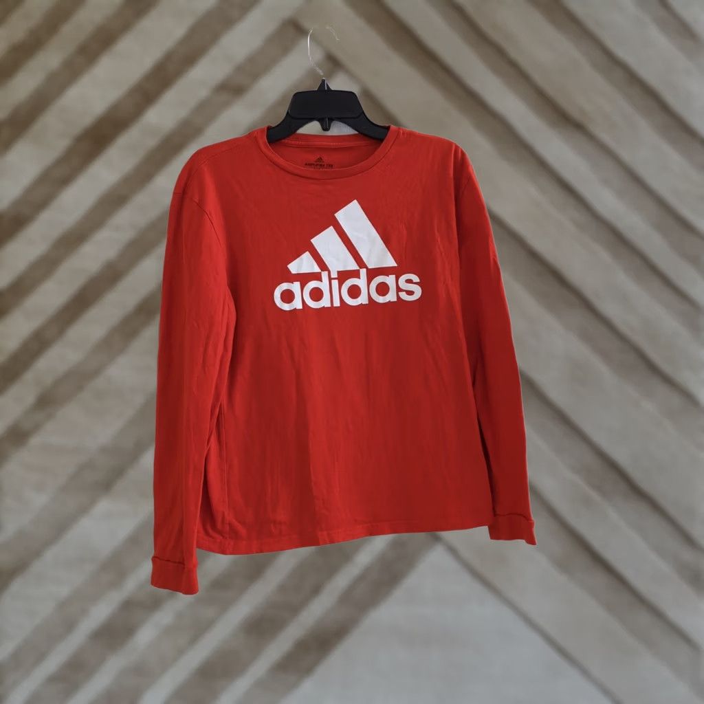 Adidas Adidas Womens Orange Amplifier Long Sleeve T Shirt M Orange Activewear Shirt Women Modern Basic M Size M / US 6-8 / IT 42-44 - 1 Thumbnail