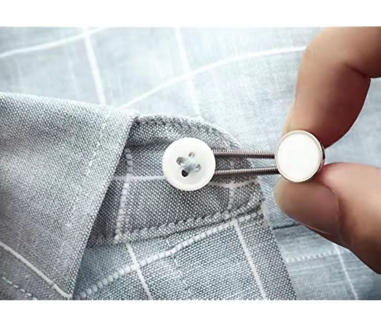 Other 10MM Metal Elastic Collar Extenders Button Size ONE SIZE - 1 Thumbnail