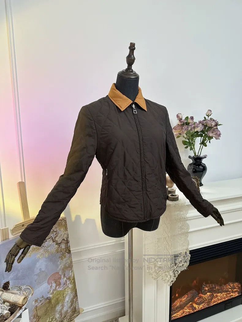 Hermes Hermes Simple Plaid Double-Sided Cotton Jacket, Women's, D Size S / US 4 / IT 40 - 6 Thumbnail