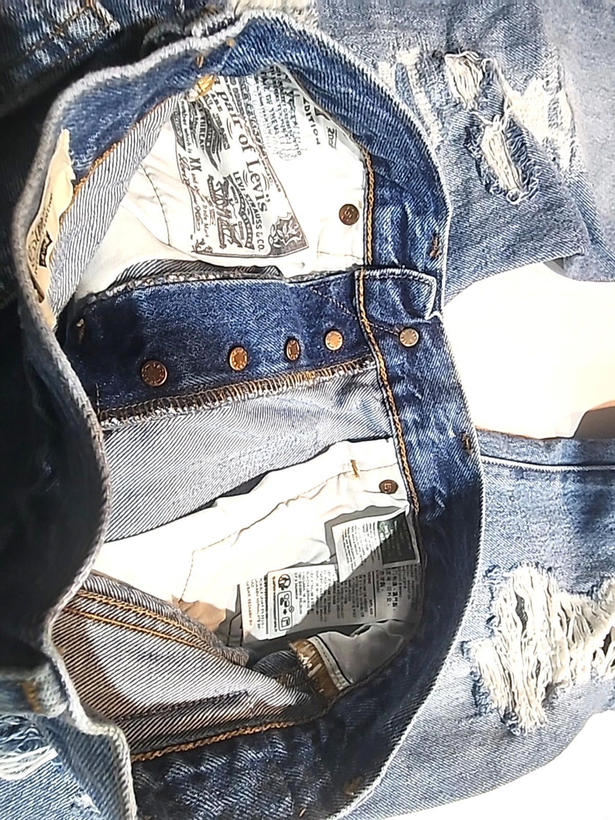 Levi's Levi’s 501 150th Anniversary Distressed Blue Jeans 28x32 Size US 28 / EU 44 - 10 Thumbnail