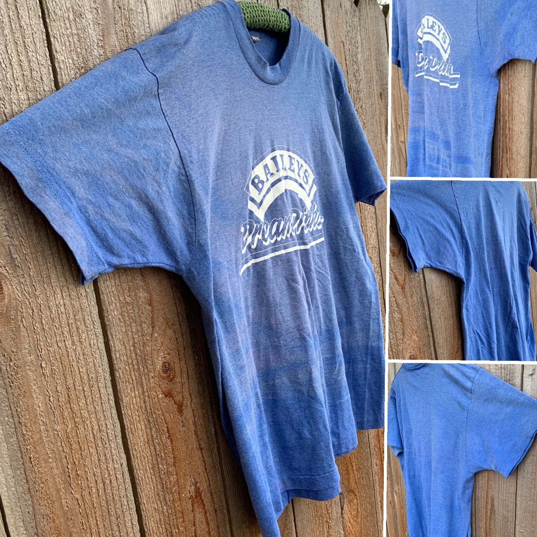 Vintage VINTAGE Screen Stars Bailey’s Dream Drinks T-Shirts XL 80s 1980s Made In USA Men Short Sleeve Graphic Tee Blue United States Size US XL / EU 56 / 4 - 2 Thumbnail