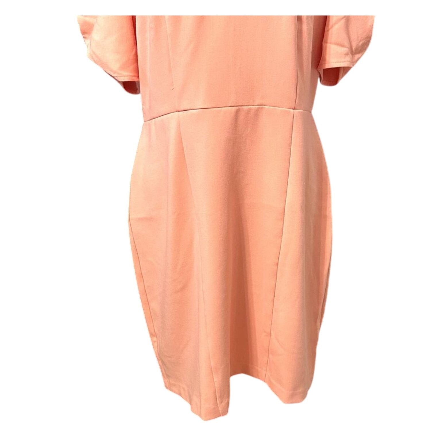 Other Chelsea 28 Sheath Dress V-Neck Stretchable L Pink Womens NWT Size L / US 10 / IT 46 - 3 Thumbnail