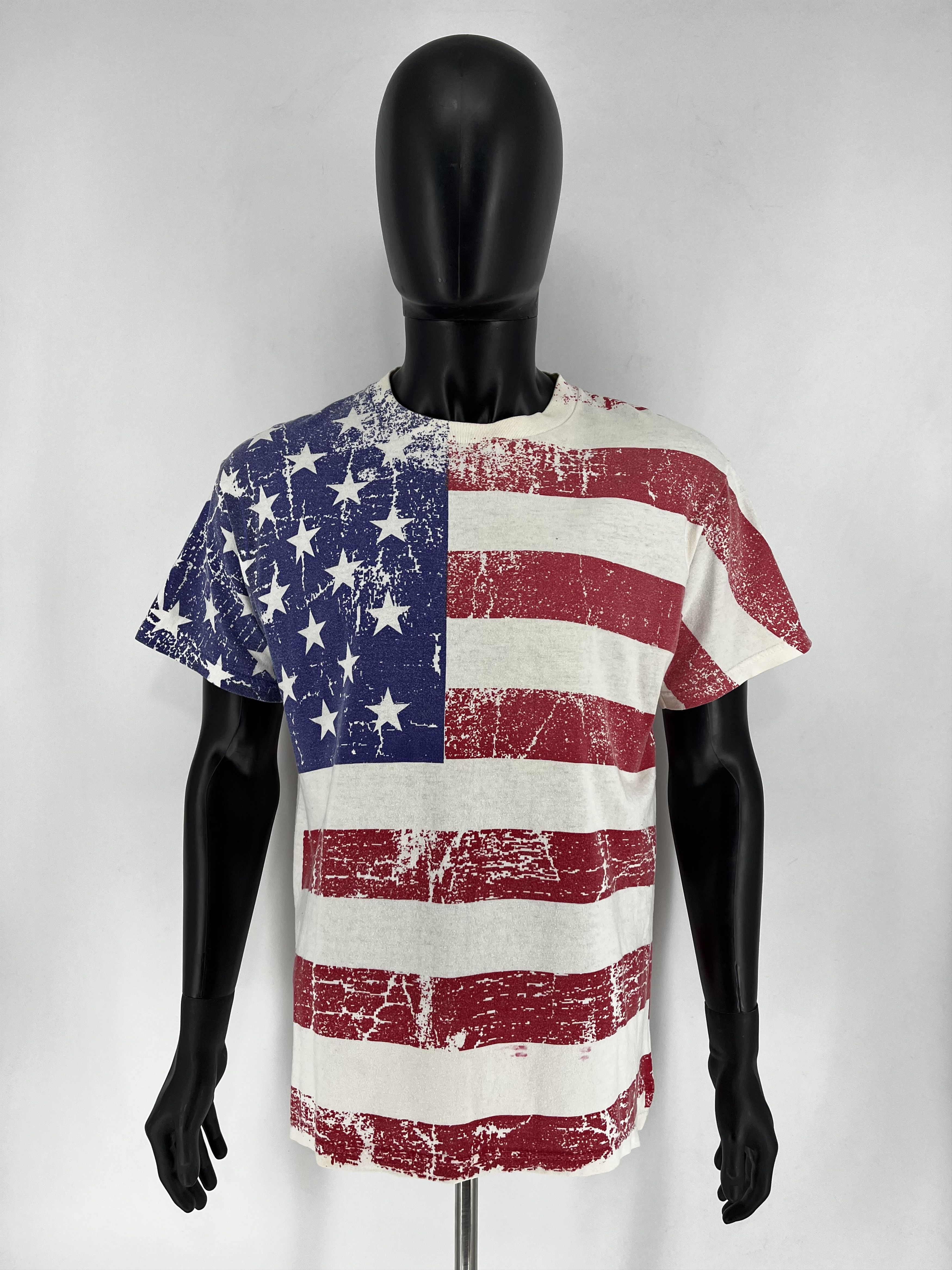 Vintage 90s Vintage USA United States American Flag All Over Print Size US L / EU 52-54 / 3 - 2 Thumbnail