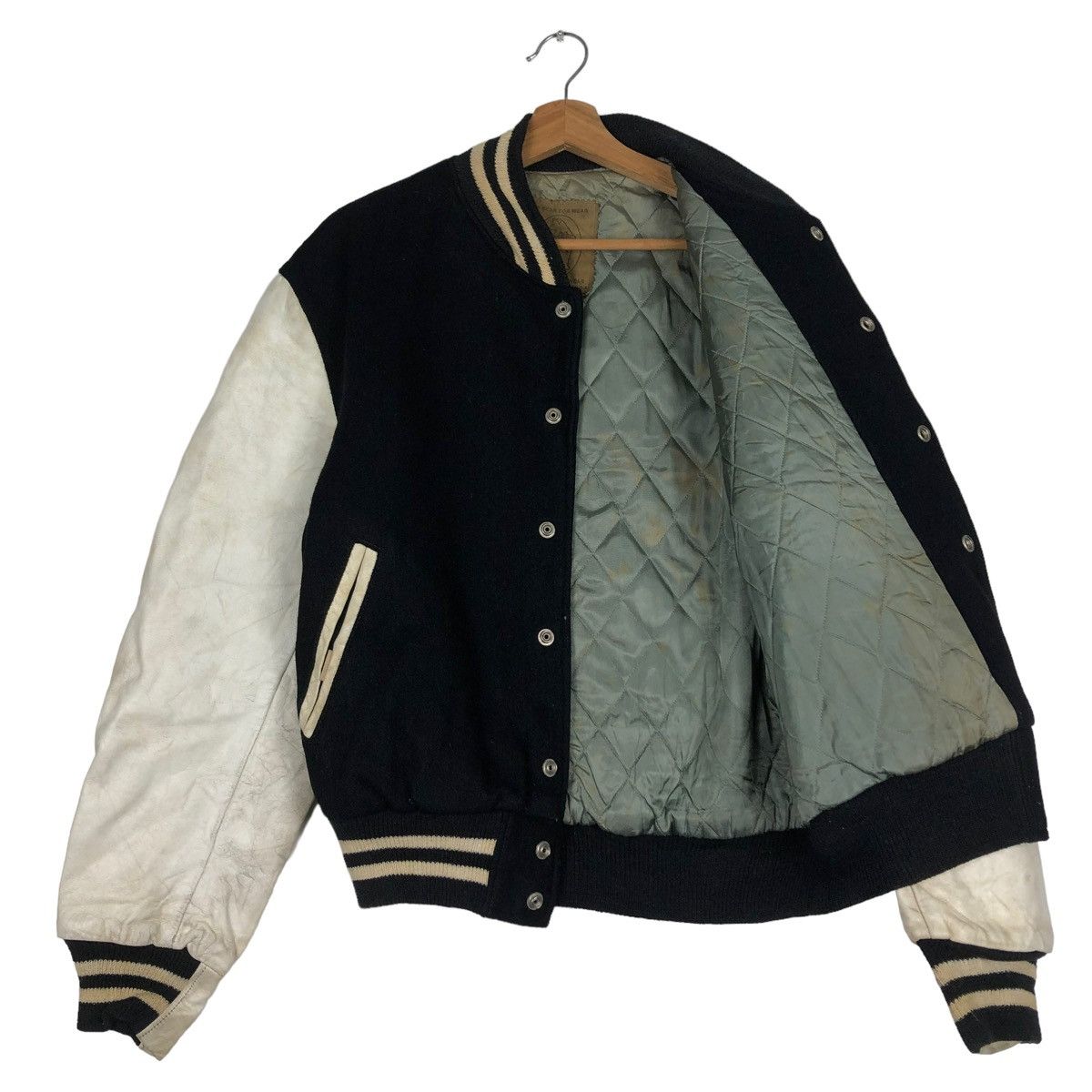 Golden Bear 🔥A Bear For Wear Varsity Jacket Leather Handling Golden Bear Size US L / EU 52-54 / 3 - 9 Thumbnail