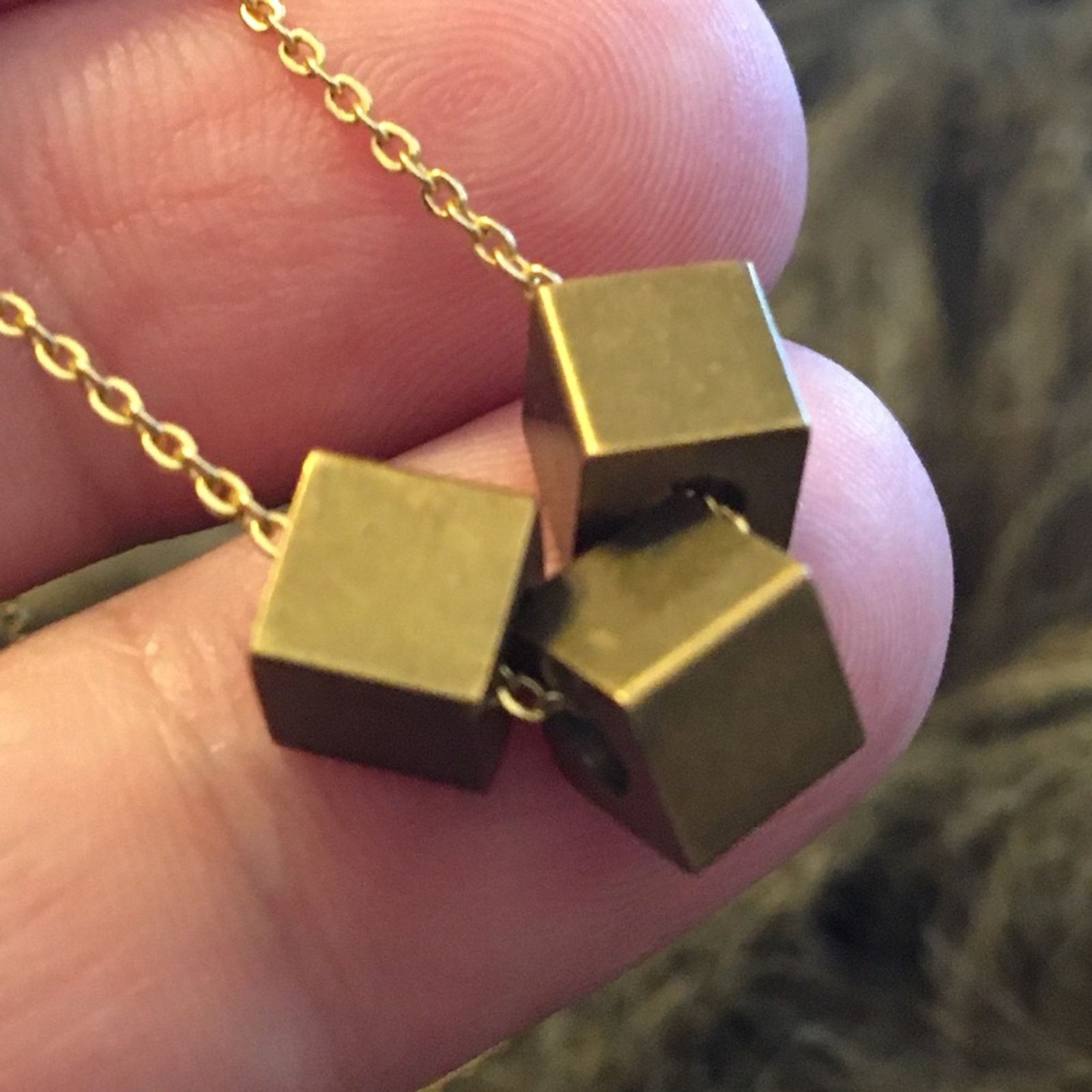 Vintage Vintage triple box sparkle rolo chain necklace Size ONE SIZE - 5 Thumbnail