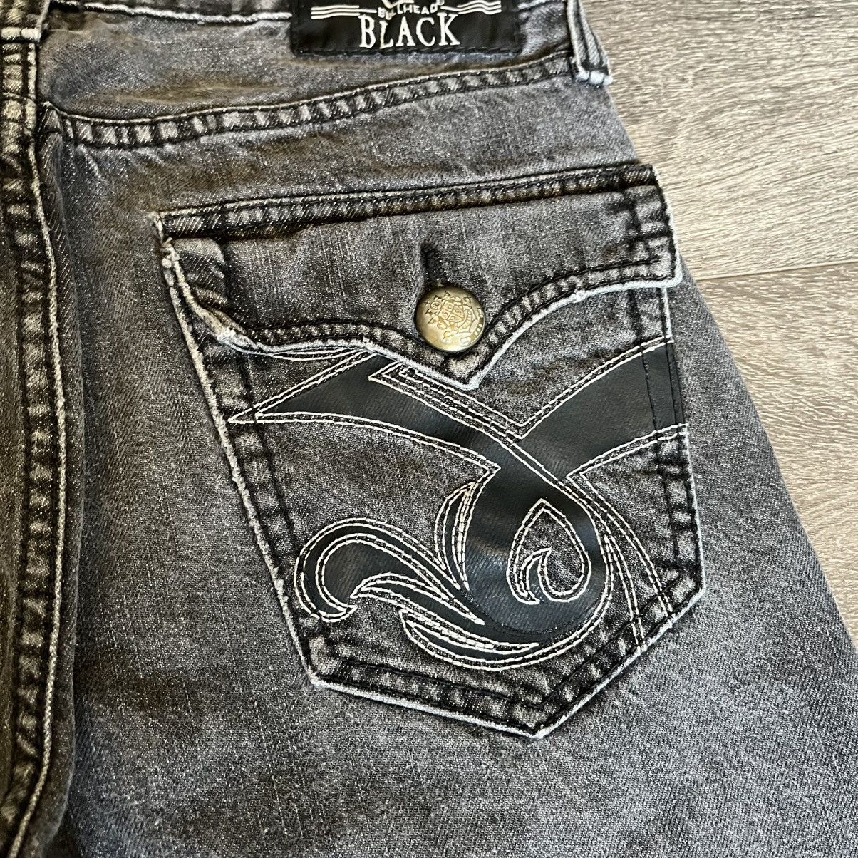 Bullhead Denim Co. Vintage Y2K Bullhead Affliction Style Slim Denim Jeans 28x30 Size US 28 / EU 44 - 6 Thumbnail