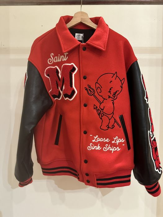 Saint Michael Saint Michael Varsity Jacket | Grailed