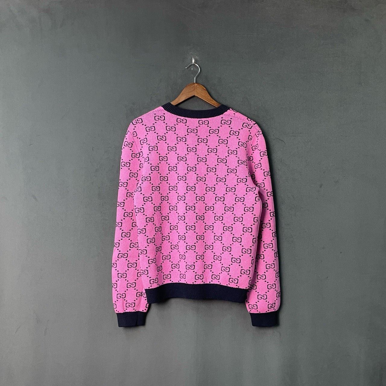 Gucci Gucci Pink full-print knitted sweater 2501-Nextarrow Size US S / EU 44-46 / 1 - 2 Thumbnail