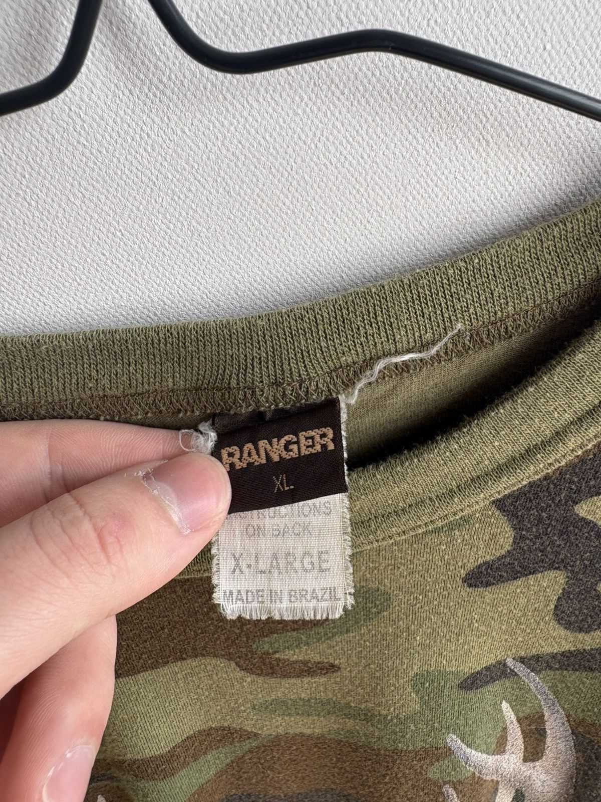 Vintage Vintage Streetwear Hype 90s Camo Hunter Skull T-shirt Size US XL / EU 56 / 4 - 5 Thumbnail