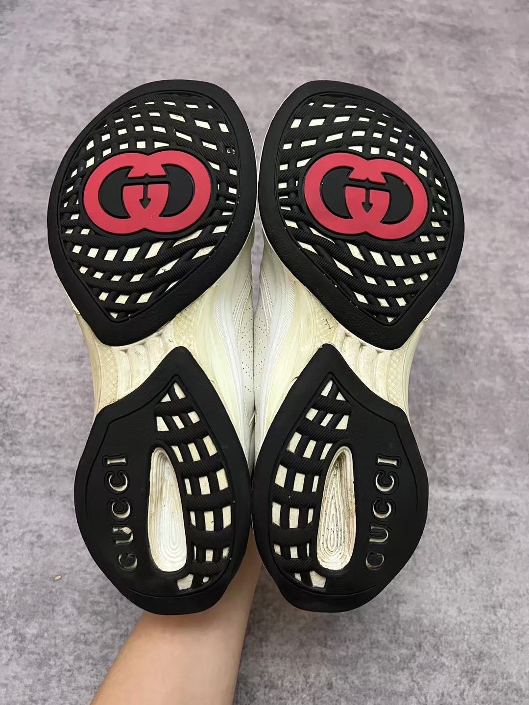 Gucci Gucci new blue and red color block double G line sneakers s Size US 10.5 / EU 43-44 - 9 Thumbnail