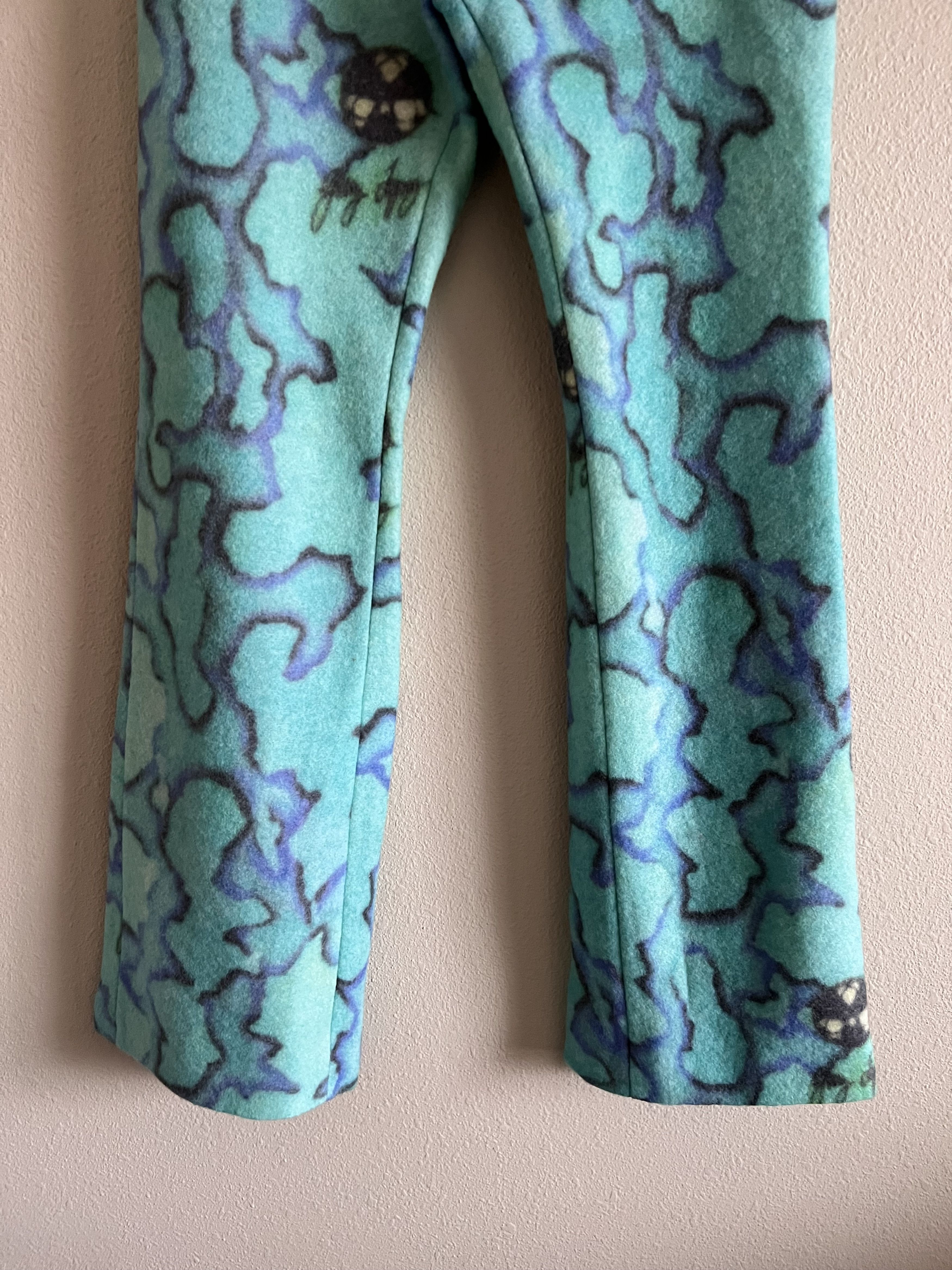 ERL ERL Back Vent Straight Leg Woven Pants in Blue Green (Rare) Size US 32 / EU 48 - 3 Thumbnail