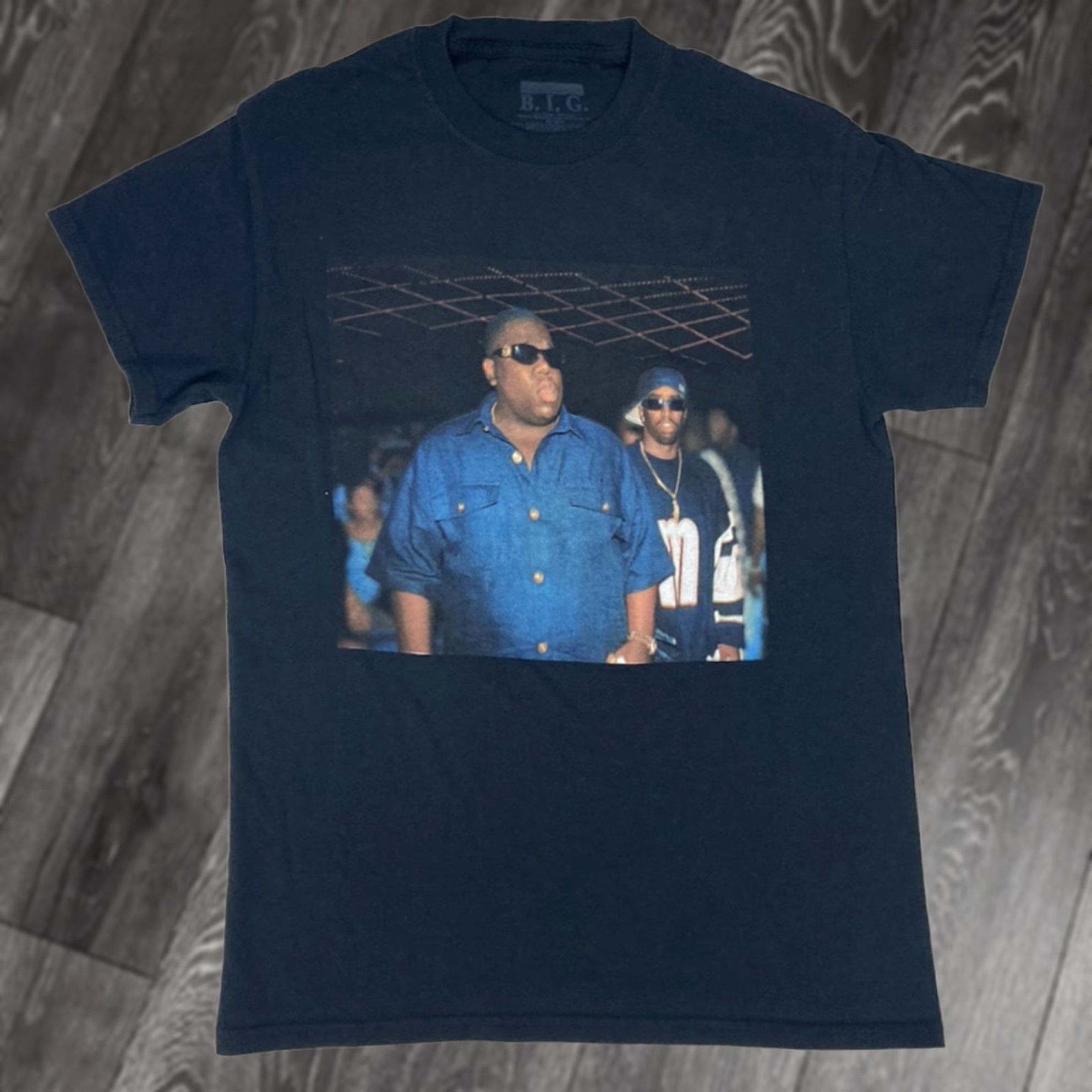 Vintage VINTAGE The Notorious BIG The Notorious BIG Biggie Smalls Picture Graphic T-shirt Women Small Black Music Shirt Size S / US 4 / IT 40 - 1 Thumbnail